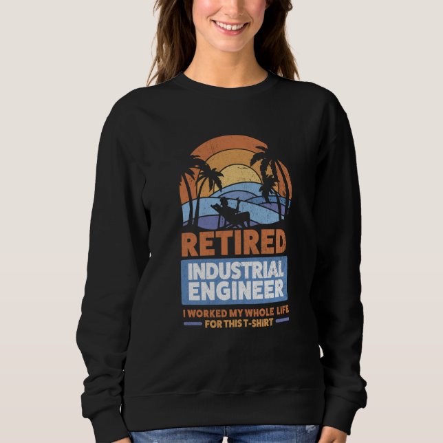Retirement Retiree Engineering Retired Industrial  T Shirt (Framsida)