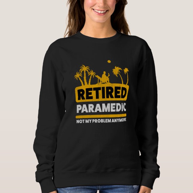 Retirement Retiree Retired Paramedic T Shirt (Framsida)
