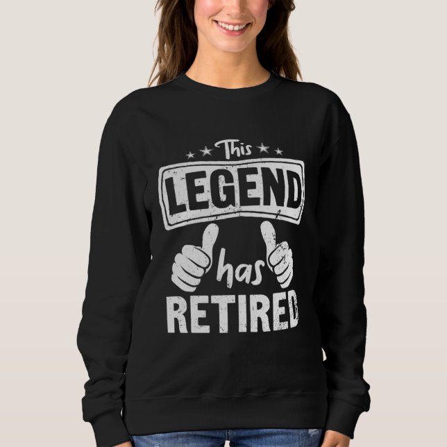 Retirement Retiring Dad Men Legend Has Retired T Shirt (Framsida)