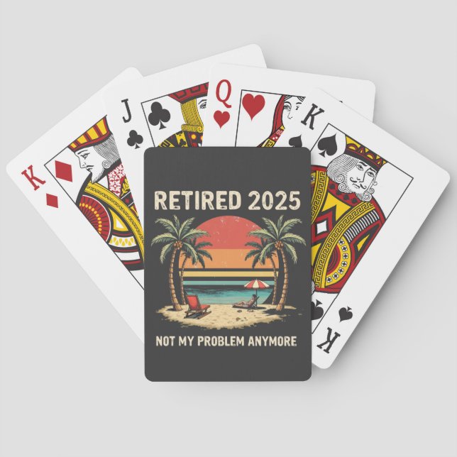 Retires 2025 Not My Problemvidare Casinokort (Baksidan)