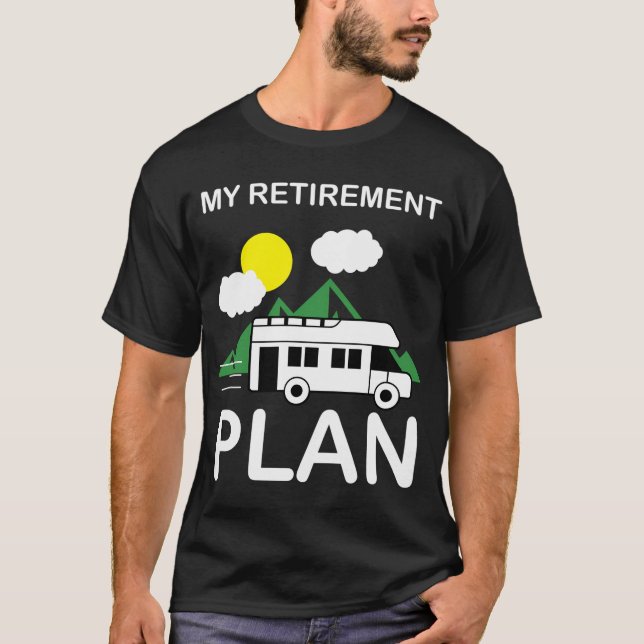 Retiret Camper Rv för Wo T Shirt (Framsida)