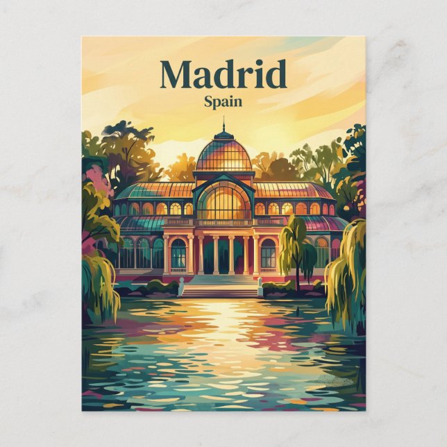 Retiroparken Spanien Vykort (Framsida)