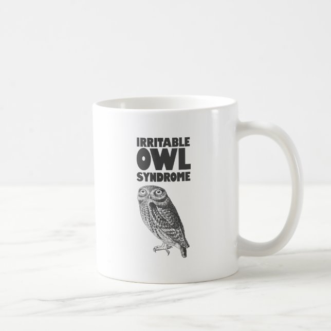 Retlig uggla. Rolig vits Kaffemugg (Höger)