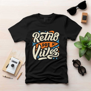 Retns Pre-Vibes utskriven Modern Black Manar Tshir T Shirt