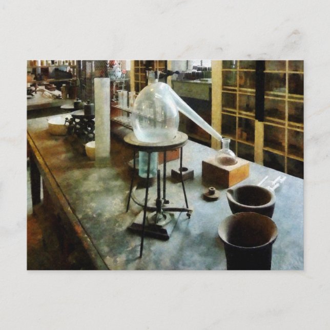 Retort i Chem Lab Vykort (Framsida)