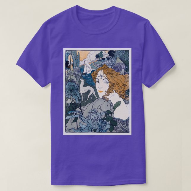 Retour 1897 av Georges de Feure T Shirt (Design framsida)