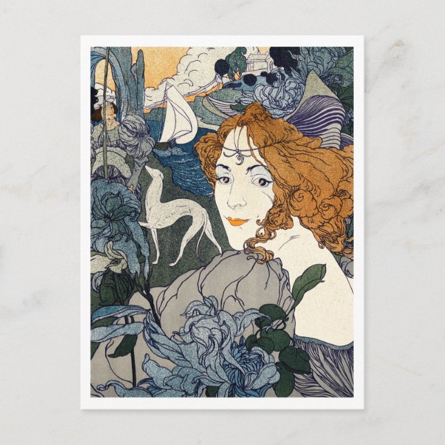 Retour (1897), Georges de Feure Vykort (Framsida)