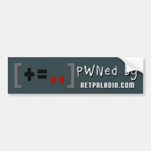 RetPaladin.com - Bildtext - Spelare Bildekal