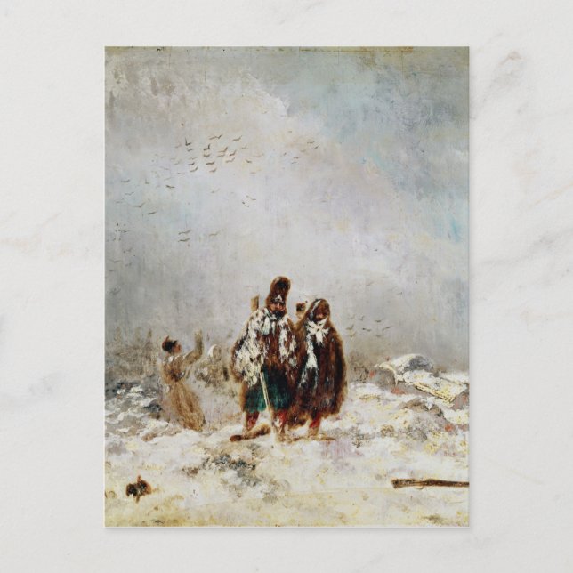 Retreat från Ryssland Vykort (Framsida)