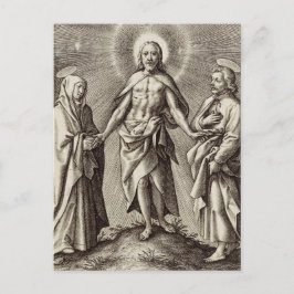 Retreen Kristus står på backe Vykort