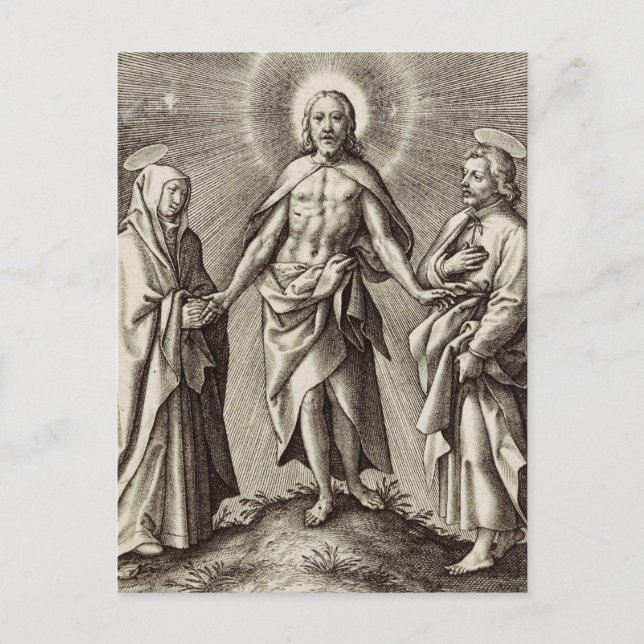 Retreen Kristus står på backe Vykort (Framsida)