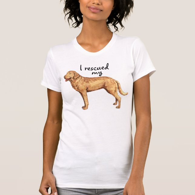 Retriever för räddingChesapeakefjärd Tee Shirt (Framsida)