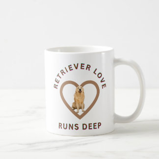 Retriever kärlek går djupt kaffemugg