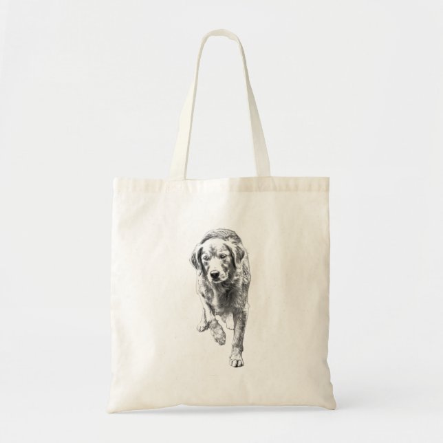Retriever Textured Bläck Carry Tygkasse (Framsidan)