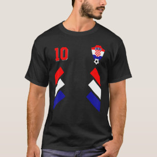 Retro10 Kroatiska fotbollsskor Kroatien F T Shirt