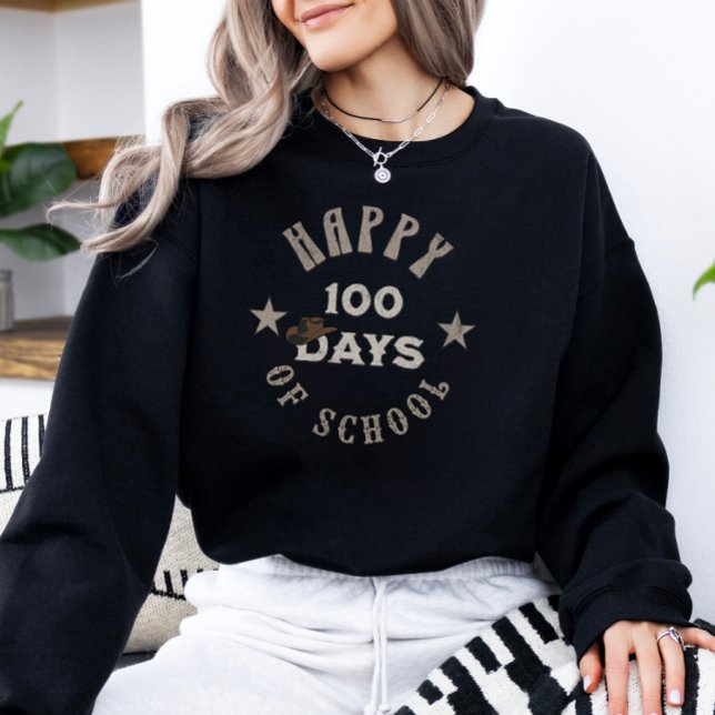 Retro 100 dagar i Land Cowboy Hat T Shirt (Skapare uppladdad)