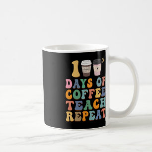 Retro 100 dagar i skolan för lärarkaffe Älskare Kaffemugg