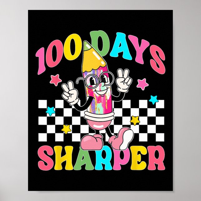 Retro 100 dagar Vassare liten penna 100 dagar Poster (Framsidan)