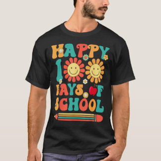 Retro 100 dagars skola lärare pojkar flickor 100:e t shirt