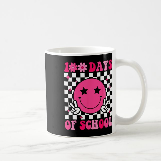 Retro 100 dagars skolbarnslärare 100 dagars G Kaffemugg (Höger)