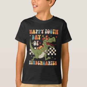 Retro 100 Kindergarten-dagen 100 skoldagar T Shirt