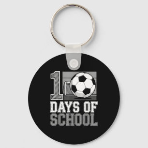 Retro 100 skoldagar fotbollslärare elev 10 nyckelring