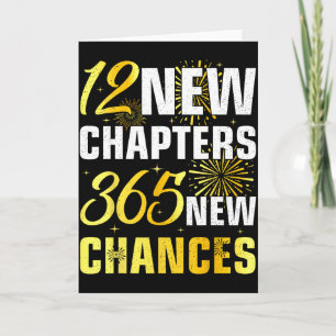 Retro 12 Nya kapitel 365 Nya chanser Gott nytt år Kort