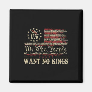 Retro 14 juni Inga kungar i Amerika 1776 Usa Magnet