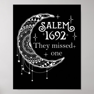 Retro 1692 De missade en saltlösning 1692 Hallow Poster