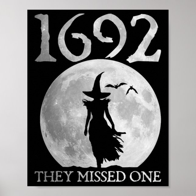 Retro 1692 De missade en saltlösning 1692 Hallow Poster (Framsidan)