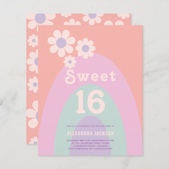 Retro 16-årsfest (Fram/baksida)