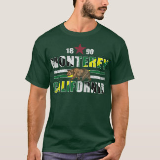 Retro 1890 Monterey California Flagga T Shirt