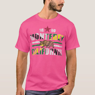 Retro 1890 Monterey California Flagga T Shirt
