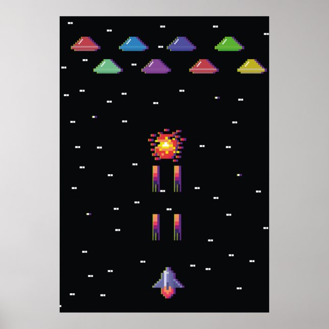 Retro 1908s arkadspel poster (Framsidan)