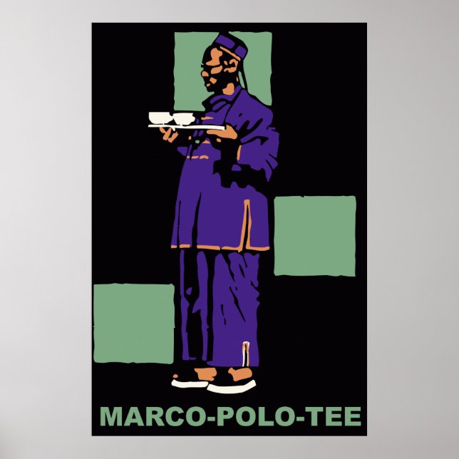 Retro 1910 German tea ad Poster (Framsidan)