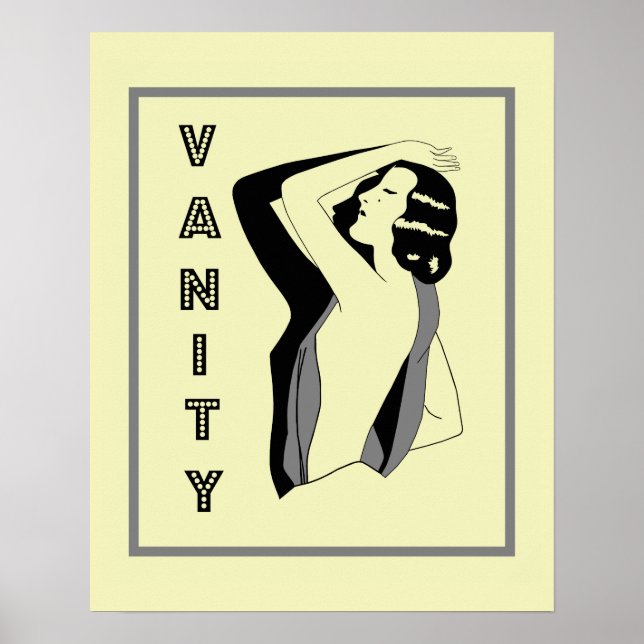 Retro 1920s Vanity Poster (Framsidan)