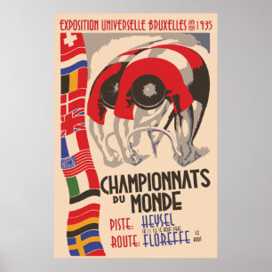 Retro 1930s konsthandling poster