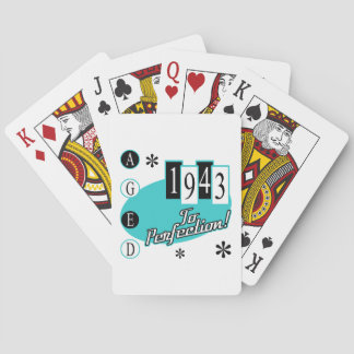 Retro 1943 80:e födelsedagen casinokort