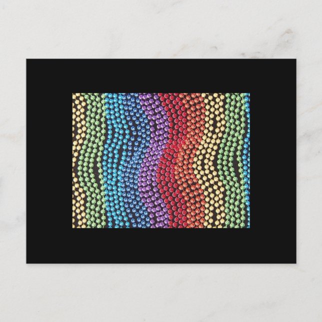 RETRO 1950/1960 POP-BEAD POST-KORT VYKORT (Framsida)