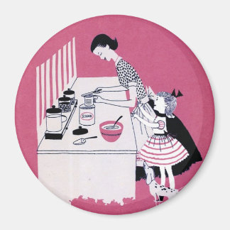 Retro 1950:s Baking Magnet
