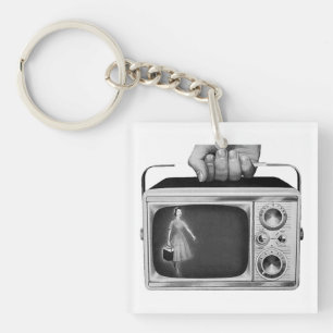 Retro 1950-tal Bärbar TV Mid-Century