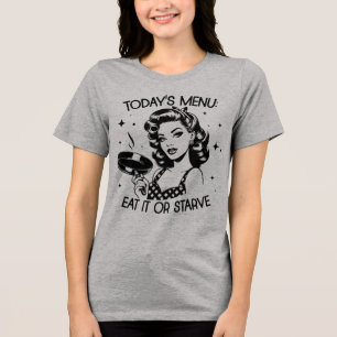 Retro 1950-tal Glamourflicka Roligt Sarksastiskt C T Shirt