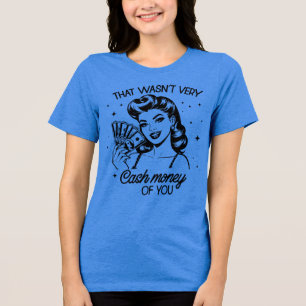 Retro 1950-tal Glamourflicka Roligt Sarksastiskt C T Shirt