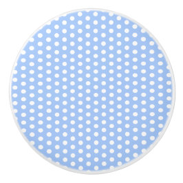 Retro 1950-talet Baby blue Whimsical Polka dots Nu Knopp