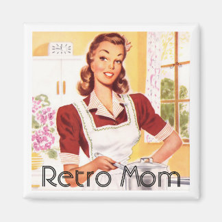 Retro 1950-talets Mamma-kokning Magnet
