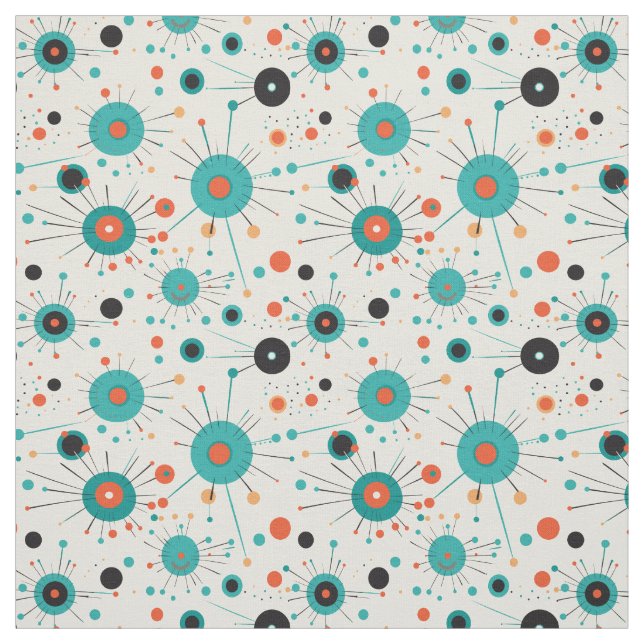 Retro 1950's Atomic Tyg (Provkarta)