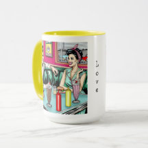 Retro 1950's Couple på Middag