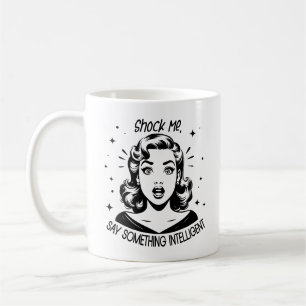 Retro 1950s Glam Girl Funny Sarcastic Quote Kaffemugg