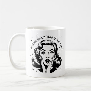 Retro 1950s Glam Girl Funny Sarcastic Quote Kaffemugg