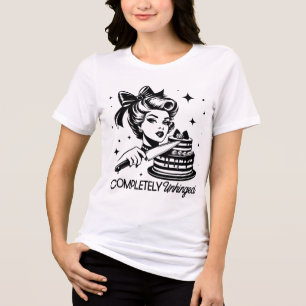 Retro 1950s Glam Girl Funny Sarcastic Quote T Shirt